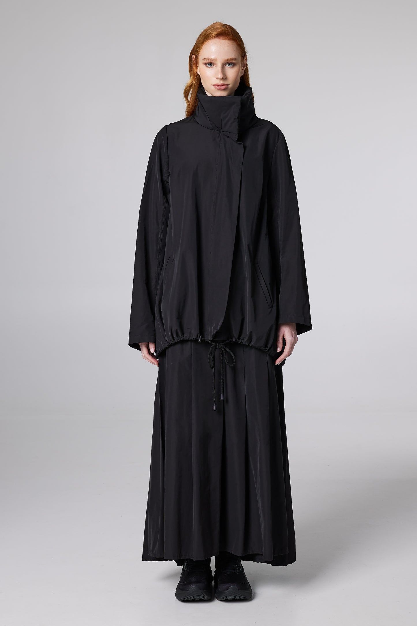 Asymmetric Funnel-Neck Jacket