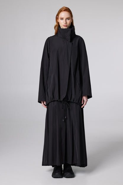 Asymmetric Funnel-Neck Jacket