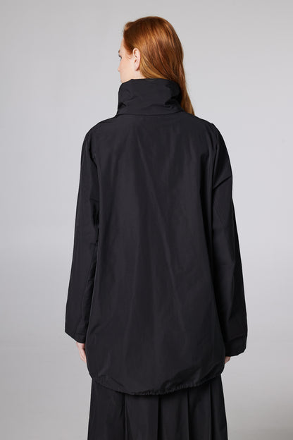 Asymmetric Funnel-Neck Jacket