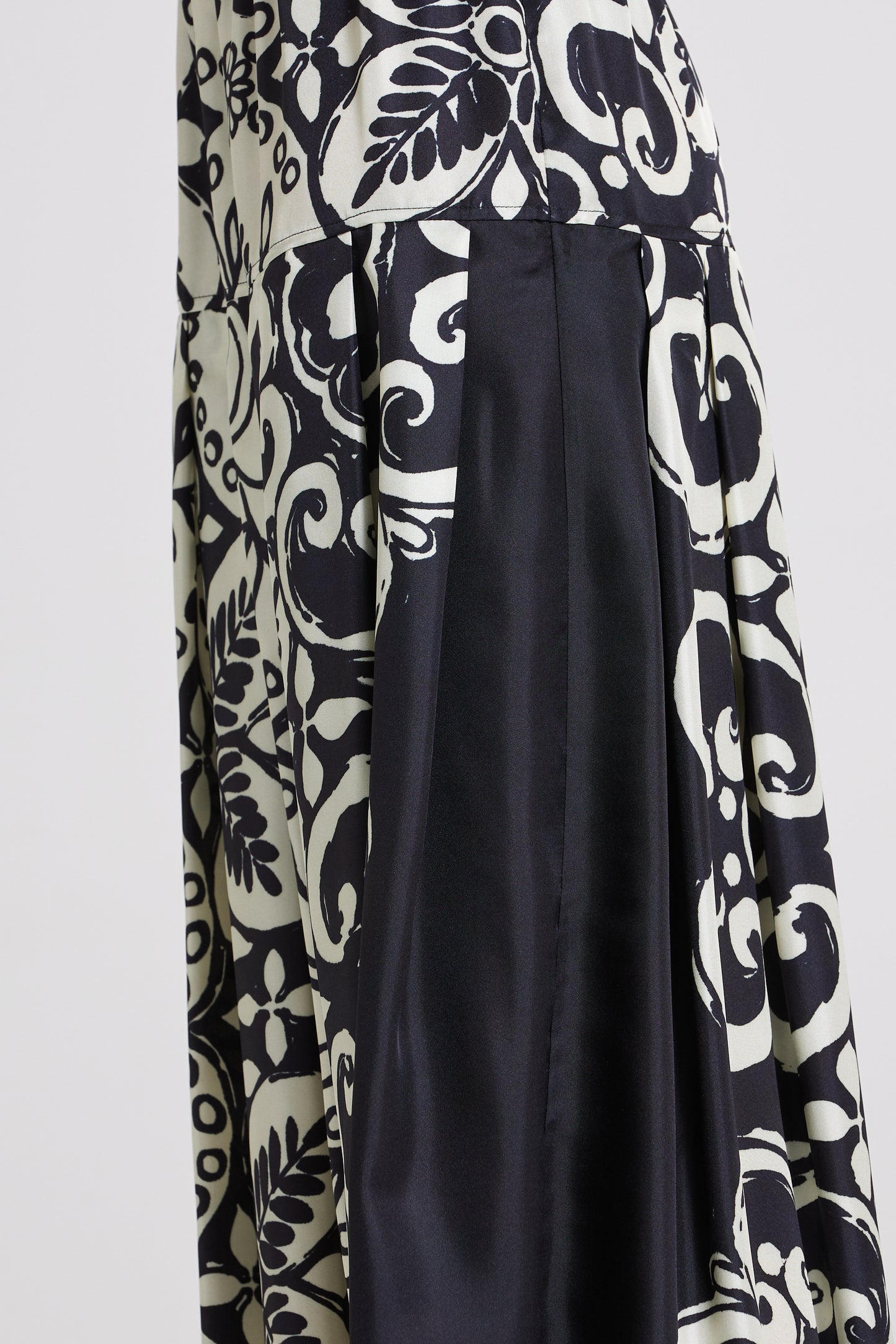 Long Silk Skirt With Elastic Waistband