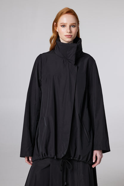 Asymmetric Funnel-Neck Jacket