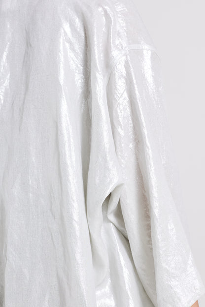 Laminated Linen Kimono