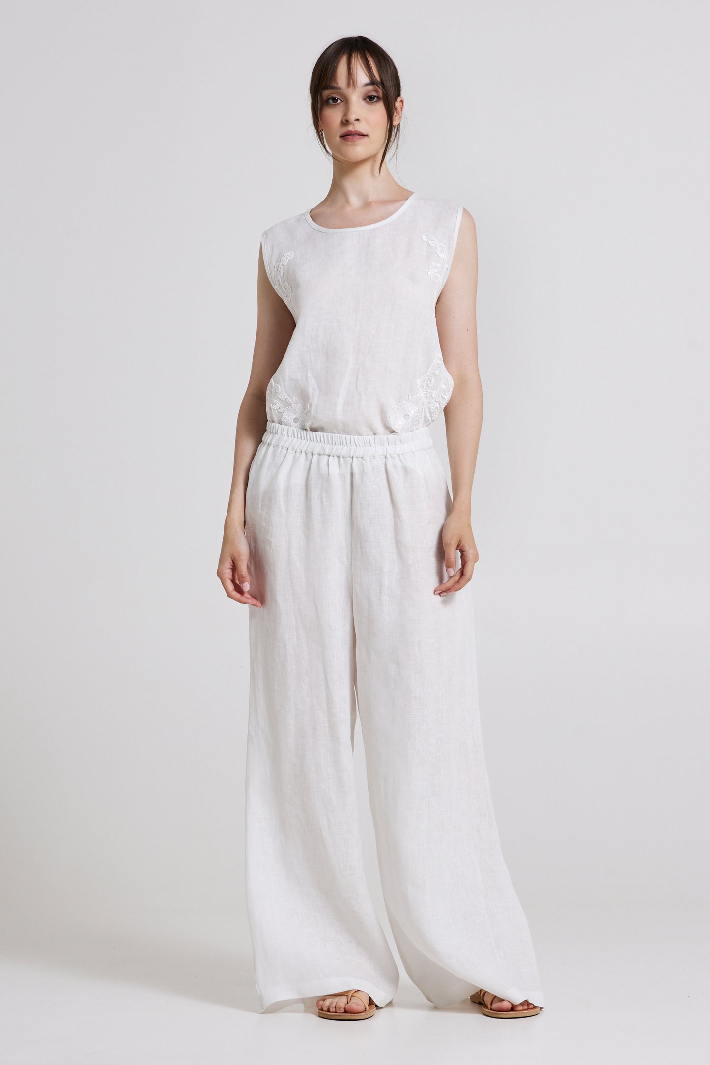 Linen Wide Trousers
