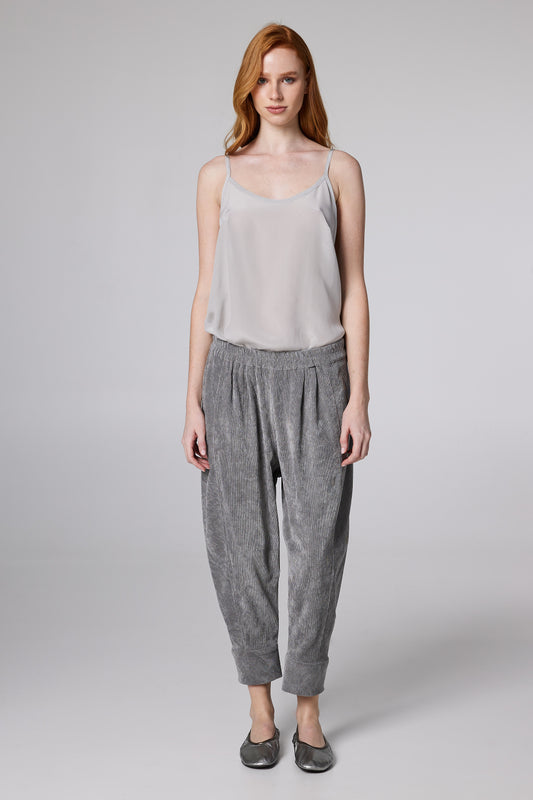 Corduroy Trousers With Back Pockets