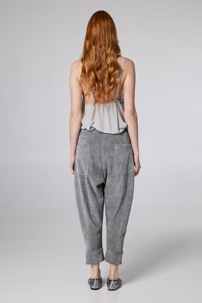 Corduroy Trousers With Back Pockets