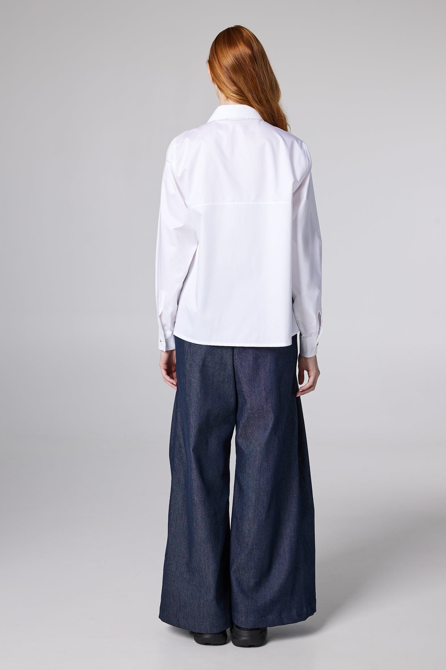 Cotton Shirt With Asymmetrical Bottom