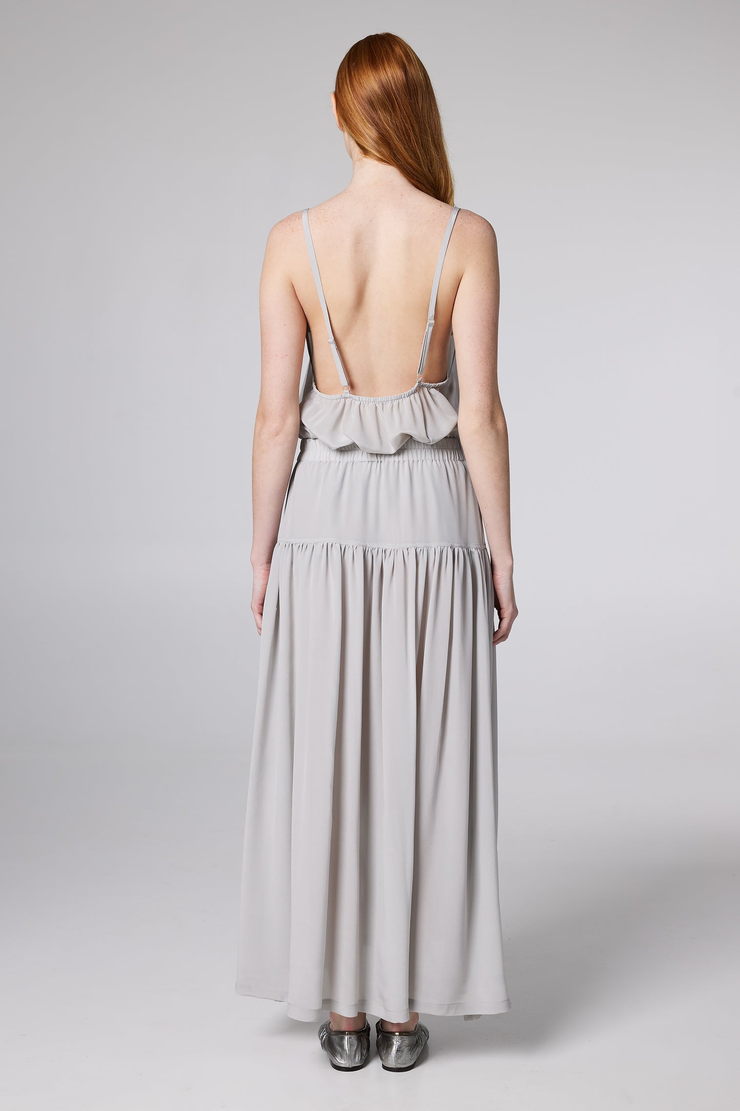 Silk High-low Maxi Skirt