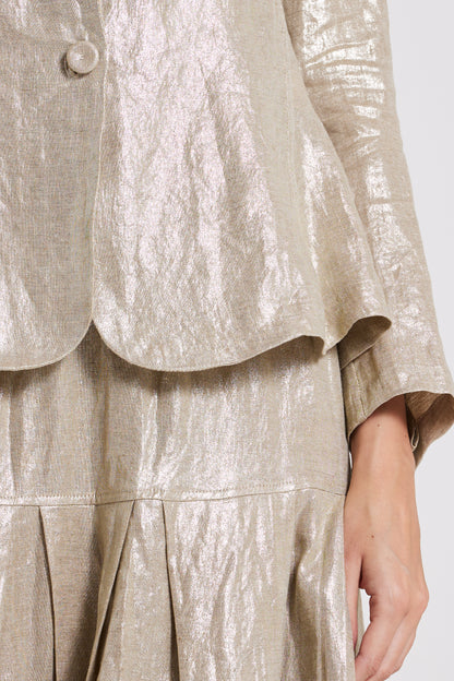 Long Linen Skirt With Elastic Waistband