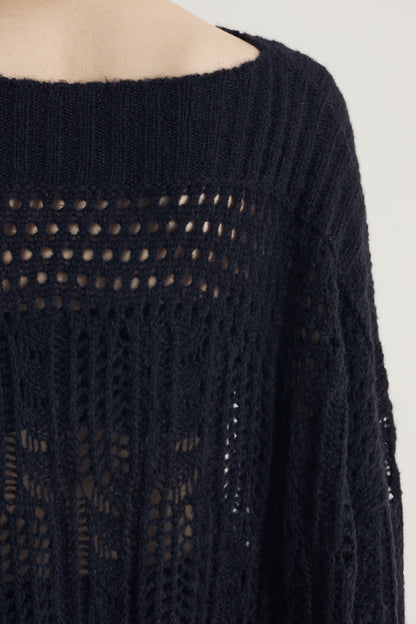 Wool Sweater With Oversize Sleeves