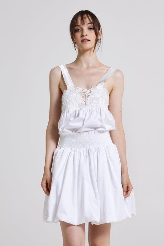 Bubble Skirt With Side Lace Details