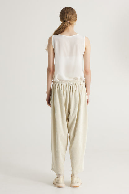 Corduroy Trousers With Front Pockets