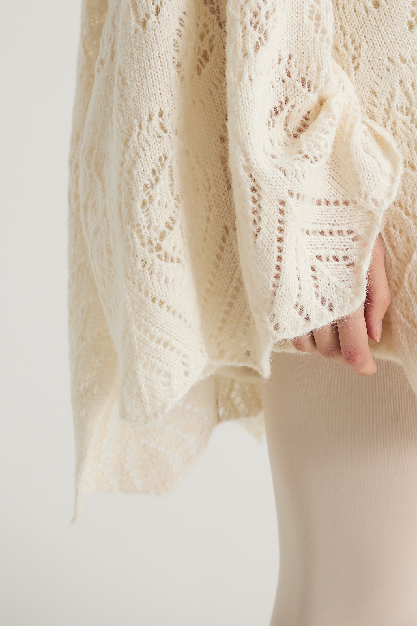 Knitwear Wool Blouse With Long Sleeves