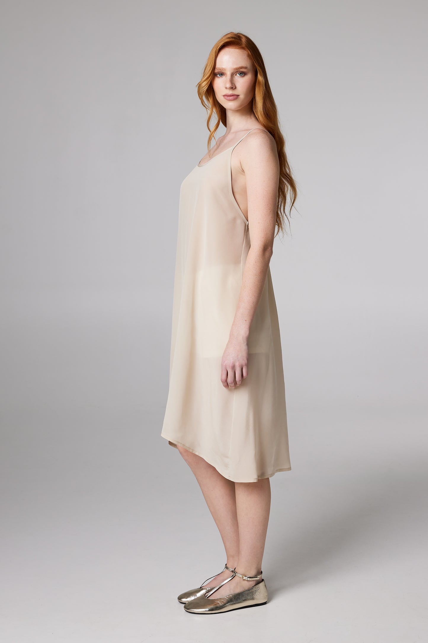 Silk Sleeveless Layering Dress