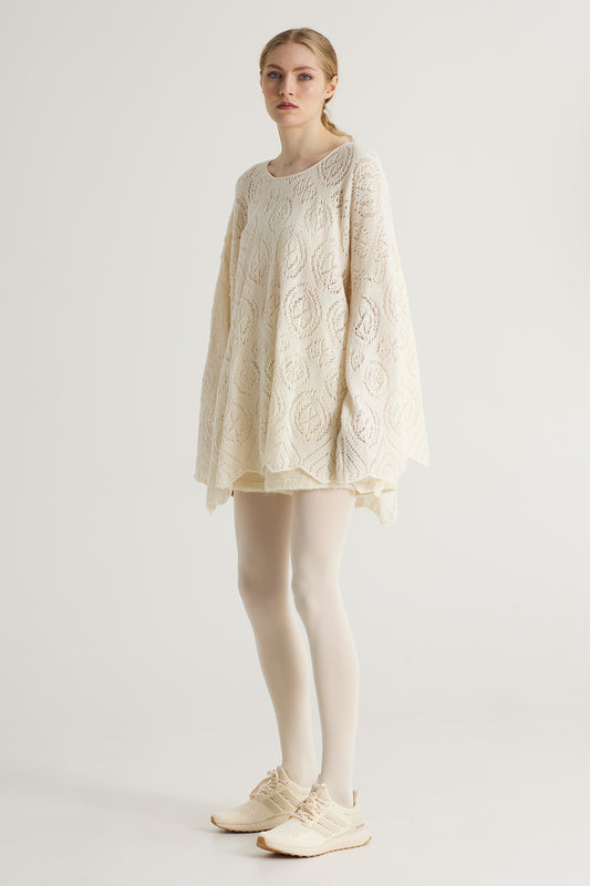 Knitwear Wool Blouse With Long Sleeves