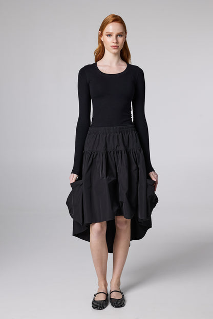Cargo Midi Skirt With Adjustable Waistband