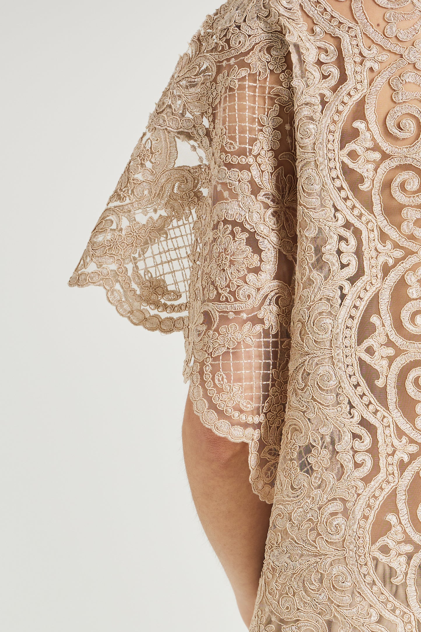 Lace Blouse With Short Sleeves