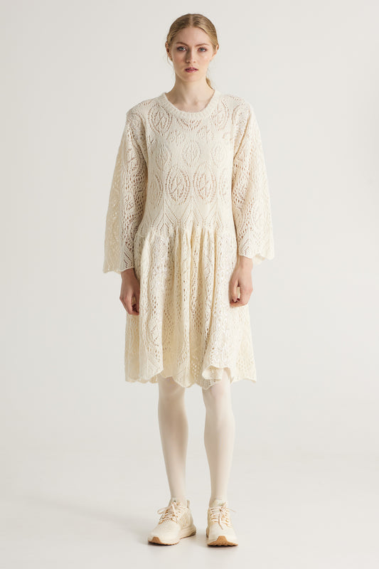 Knitwear Wool Dress With Long Sleeves