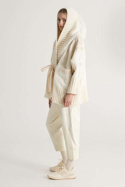 Wool Jacket With Side Lace Details