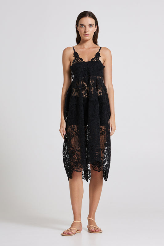 Lace Dress With Adjustable Straps