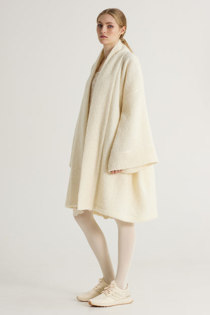 Wool Cardigan With Bell Sleeves