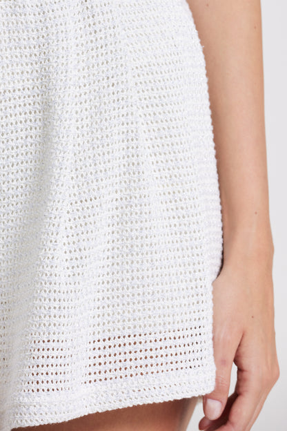 Cotton Knitwear Shorts With Elastic Waistband