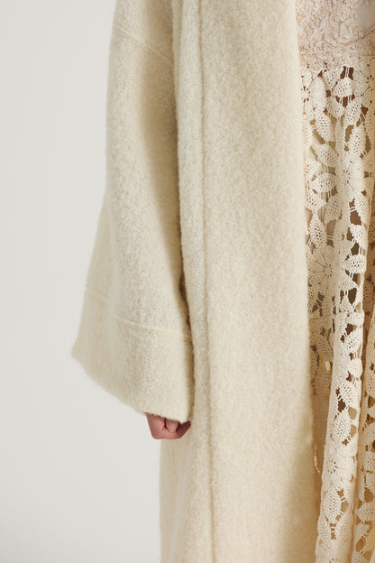 Wool Cardigan With Bell Sleeves
