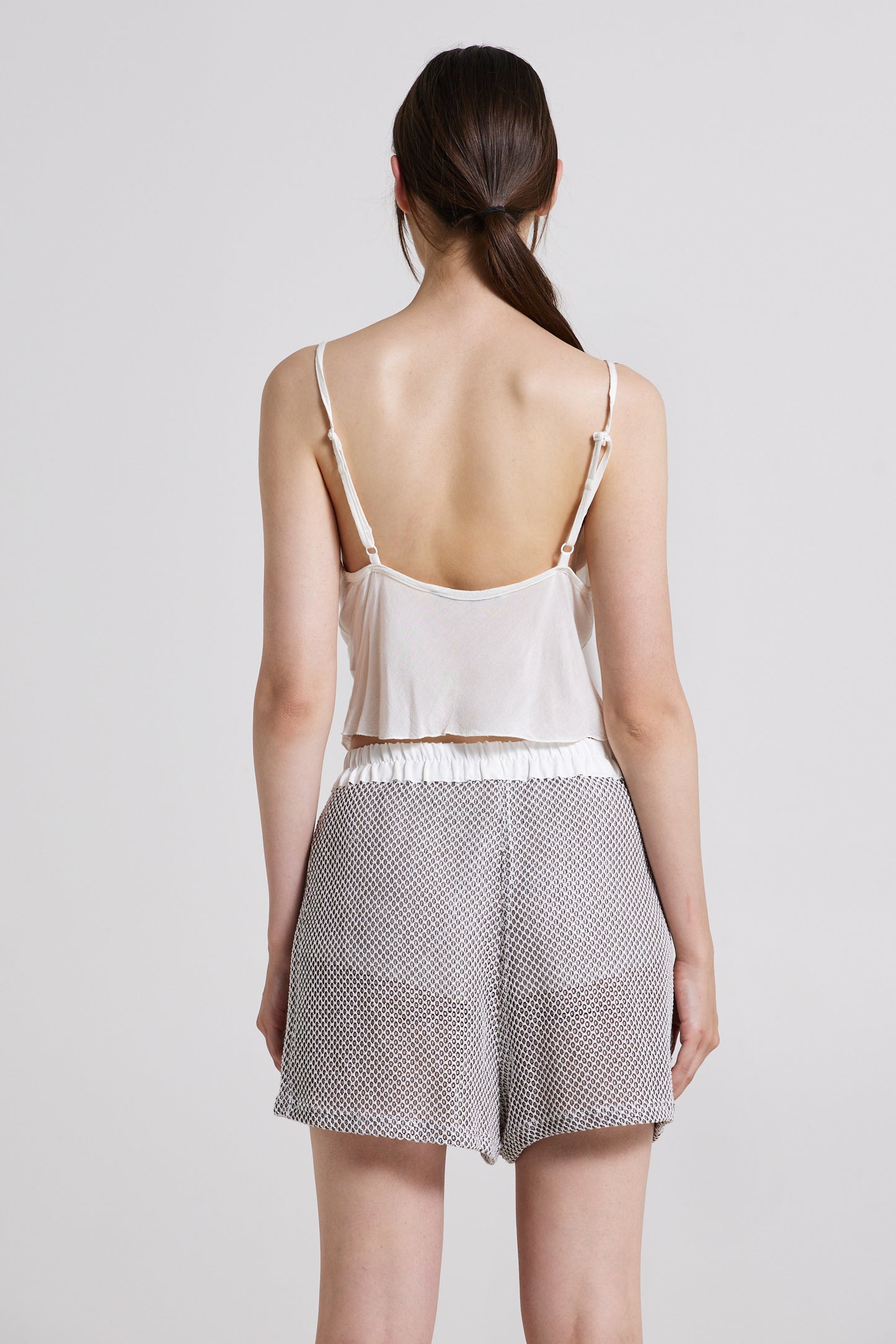 Light Knitwear Shorts With Elastic Waistband