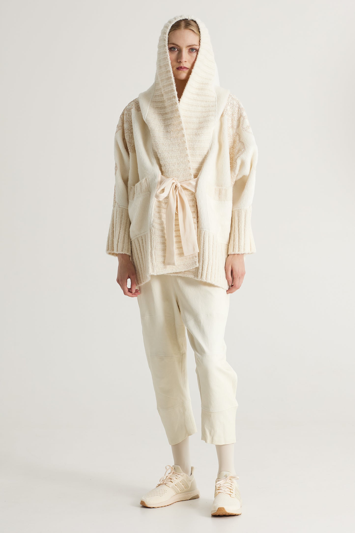 Wool Jacket With Side Lace Details