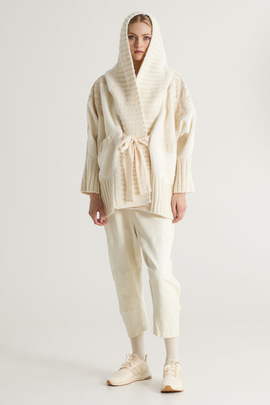 Wool Jacket With Side Lace Details