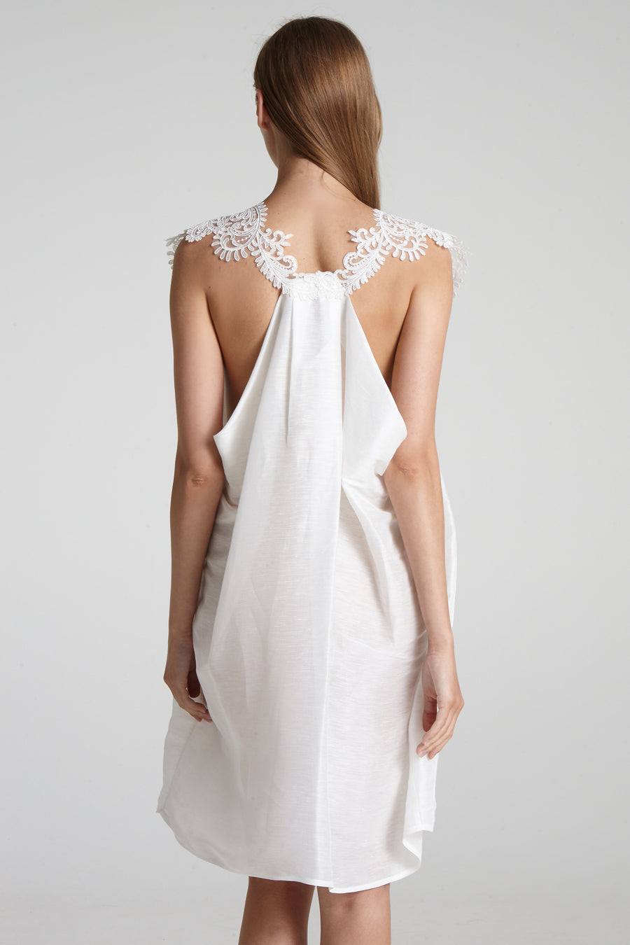 Lace strap dress