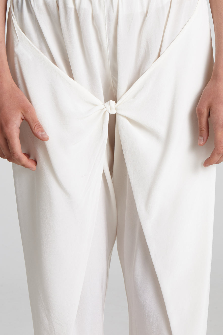 Silk knot pants