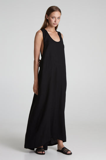 Open back long dress