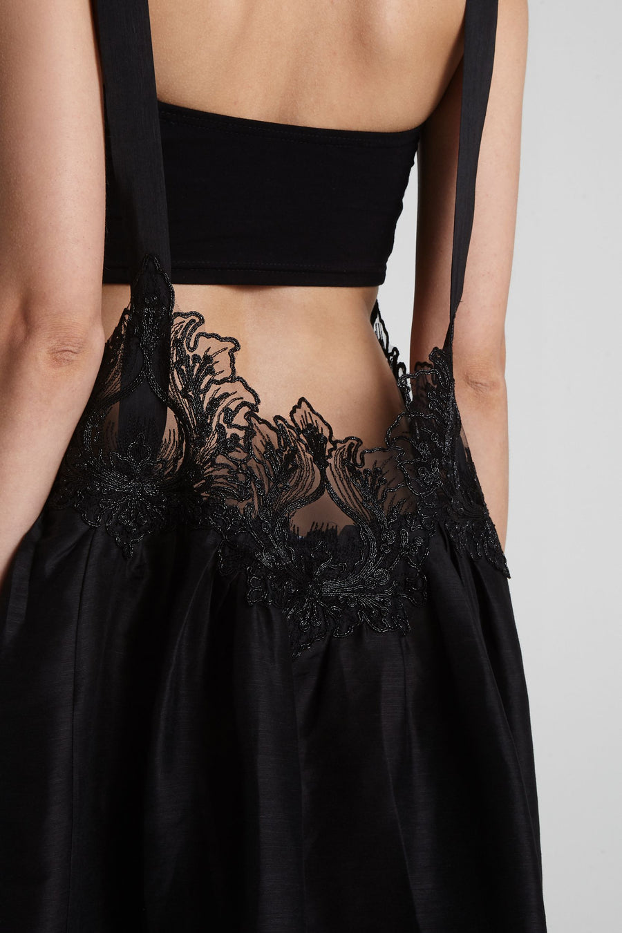 Open back lace dress