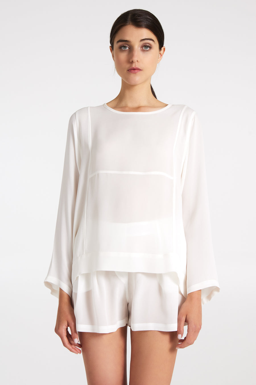 Silk Long Sleeve Blouse