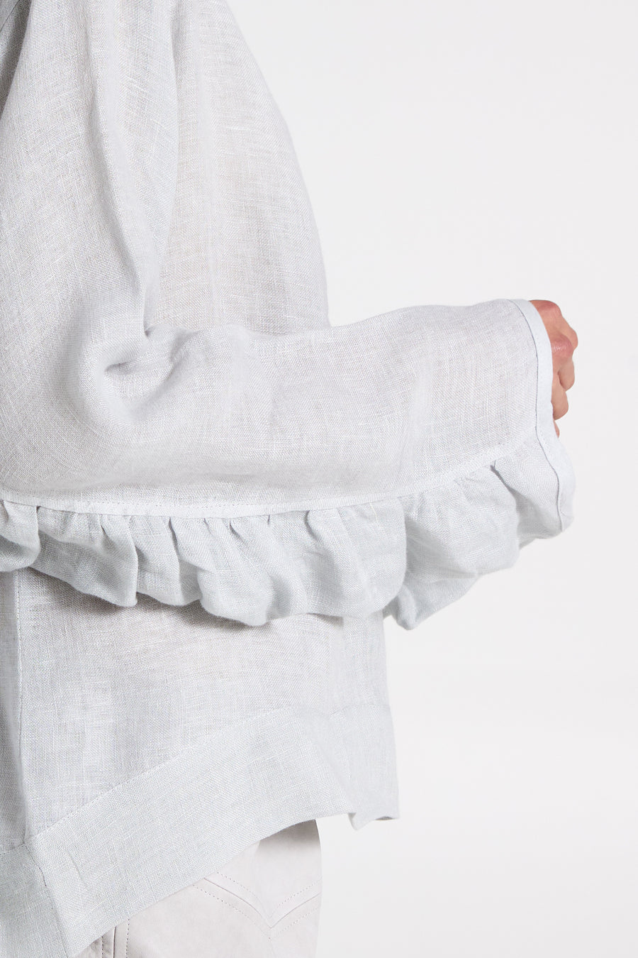 Linen long sleeve blouse