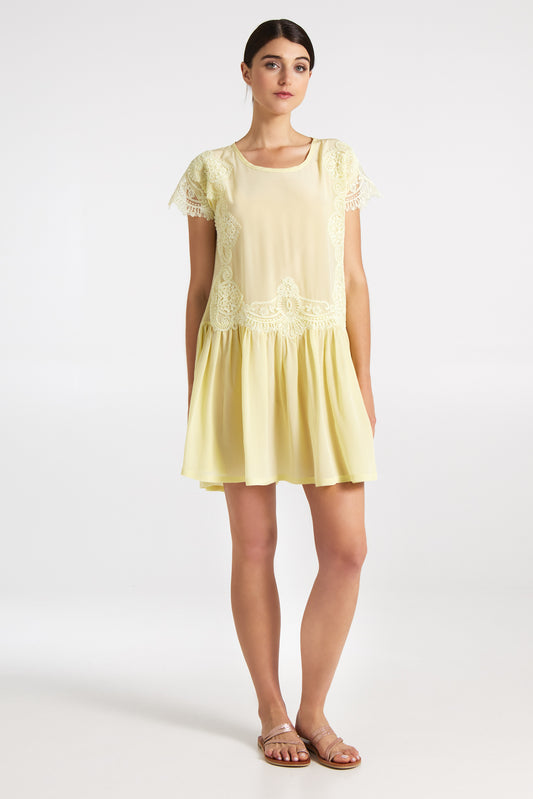 Short silk dres