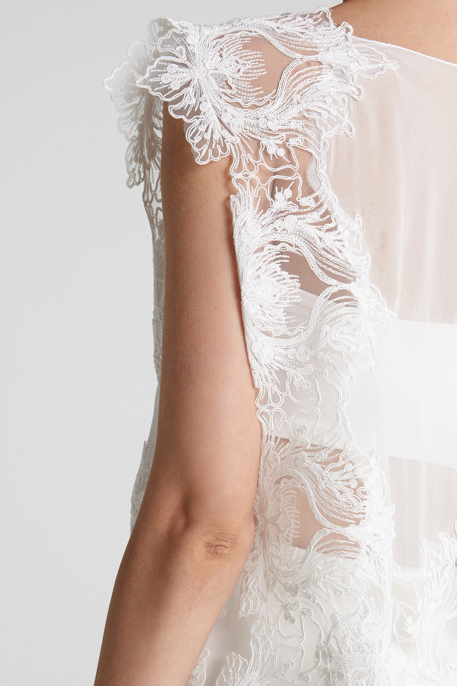 Silk lace dress